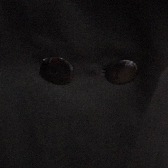 Vintage Black Wool Coat 1950s Princess Style - Picture 4 of 16